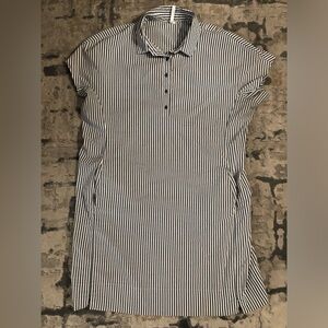 Lulu B Dress striped blue & white womens xl